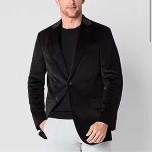 Stafford Mens Stretch Fabric Corduroy Classic Fit Sport Coat Size: 40 Short